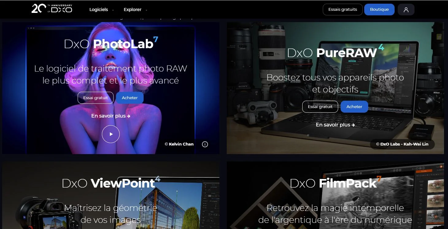 Logiciel de traitement photo DxO